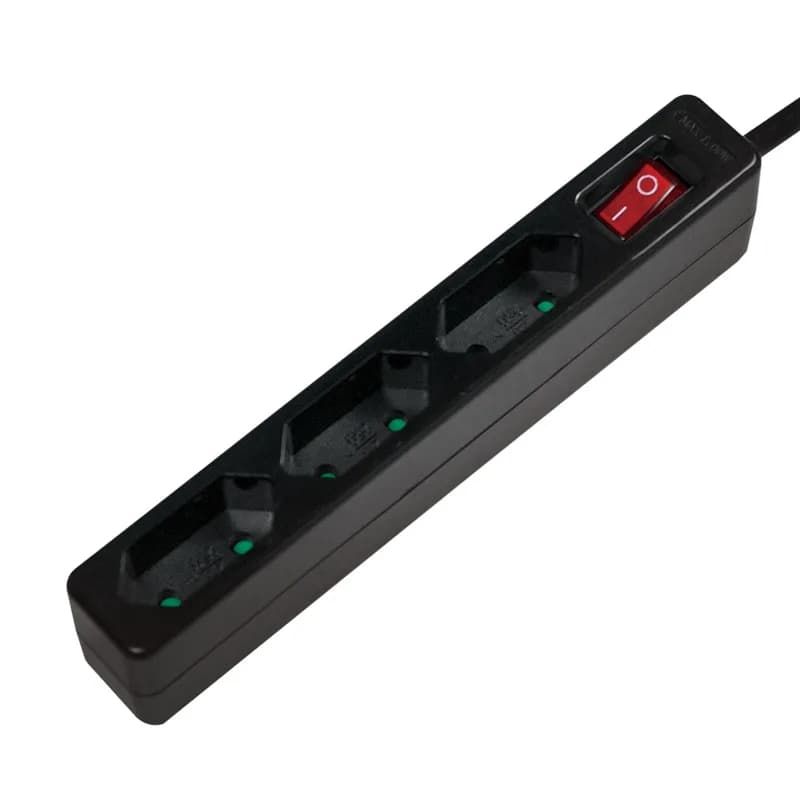 PRELUNGITOR LOGILINK, Euro skt x 3, conectare prin Schuko (T), cablu 1.5 m, 7.5 A, protectie contact accidental, negru, "LPS230B"