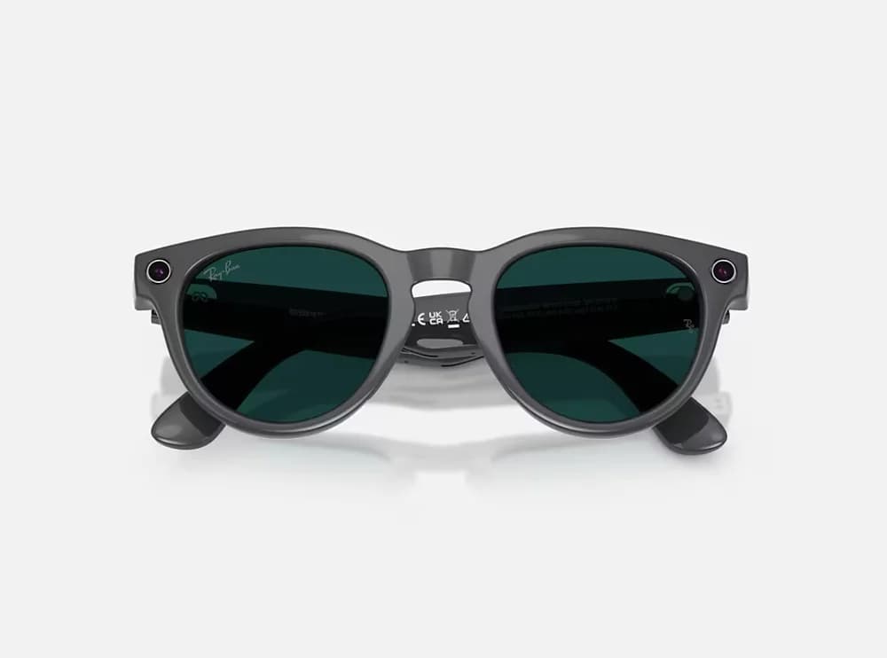 Ray-Ban Meta Headliner Gen 2 AI Glasses Shiny Asteroid Grey/Clear/Emerald Transitions RW4013 6702CE 50 — miniatură