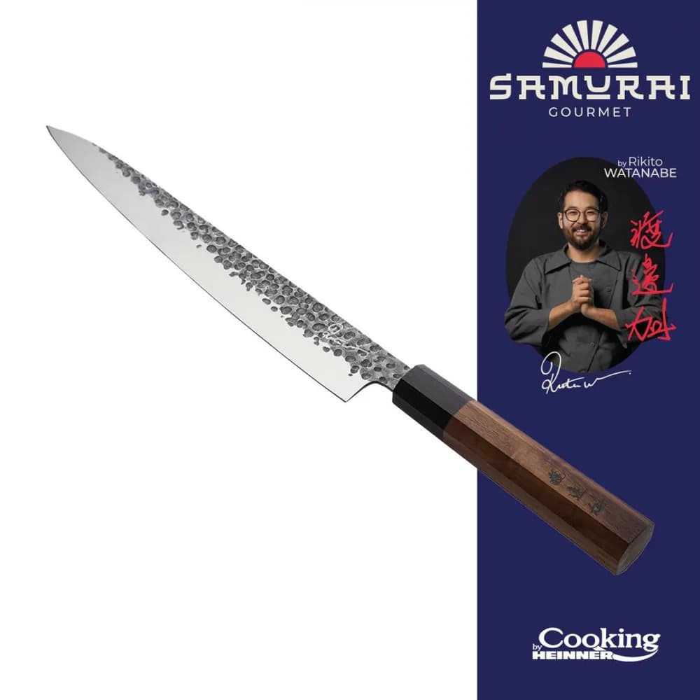 CUTIT SASHIMI 24 CM, RIKITO WATANABE, SAMURAI GOURMET, COOKING BY HEINNER