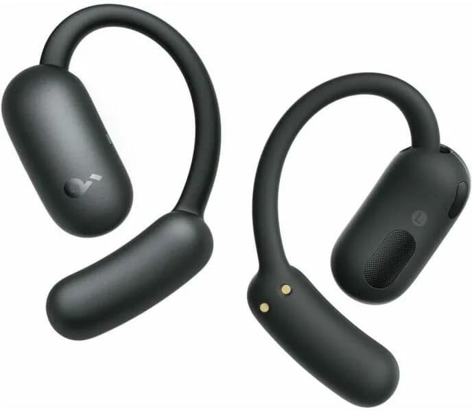 Casti TWS Anker "Soundcore AeroFit 2", tip open ear, utilizare smartphone, Bluetooth 5.4, durata baterie pana la 42 ore, noise cancelling, conectare multi-point, negru, "A3874G11" - 194644298876