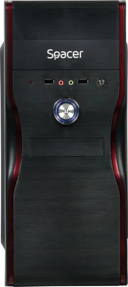 Carcasa SPACER New Mercury, Mid Tower, Black — miniatură
