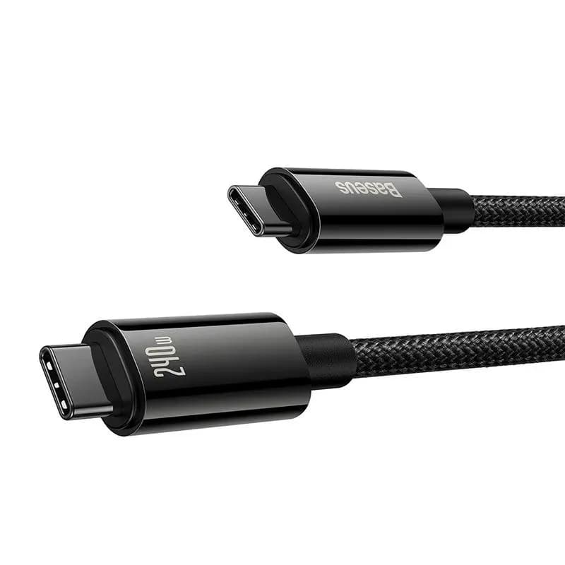 Cablu Baseus Tungsten Gold USB-C 240W 3m Negru