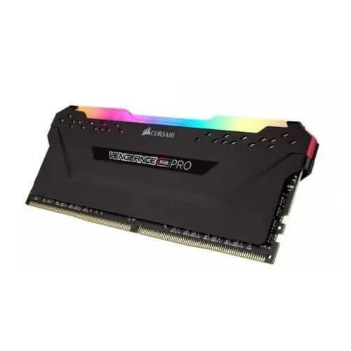 Corsair Memorie DDR4, 8GB, 3200MHz, CL16, 1.35V, Negru, VENGEANCE RGB PRO, BULK "CM4X8GD3200C16W2E" — miniatură