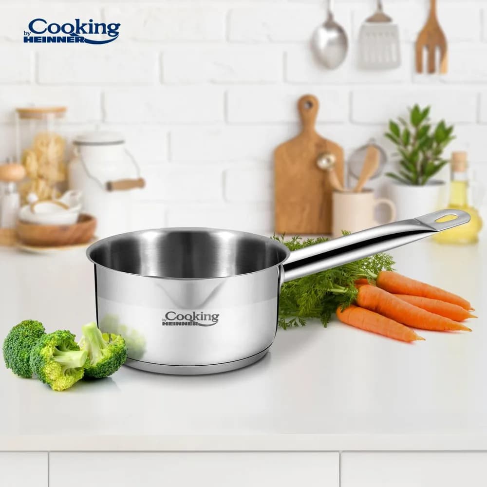 CASEROLA INOX 14X7 CM, 1 L, MAESTRO, COOKING BY HEINNER — miniatură
