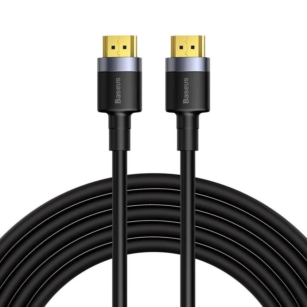 Cablu video Baseus Cafule, conectivitate HDMI (T) la HDMI (T), rezolutie maxima 4K UHD (3840 x 2160) la 60 Hz, conectori auriti, lungime 5 metri