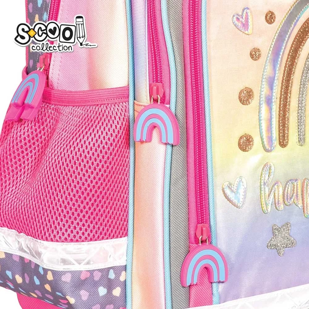 Ghiozdan ergonomic HAPPINESS, 40.5x29x13.5 cm - S-COOL — miniatură
