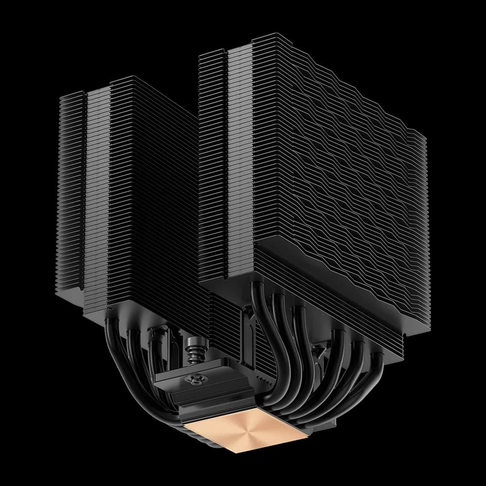COOLER PCCooler "RT620 Pro TC ARGB" skt. Intel si AMD, racire cu aer, vent. 2 x 120mm, 500 - 2200 rpm, 6 heatpipes, inaltime 158mm, iluminare ARGB,"RT620Pro TC ARGB BK" — miniatură