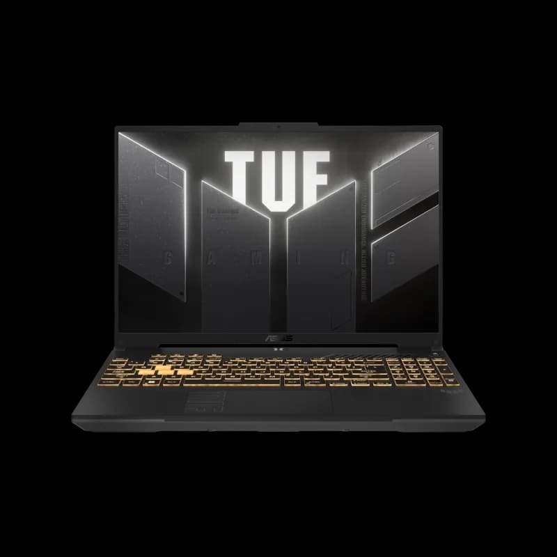 Laptop Gaming ASUS TUF Gaming F16 FX607VJB, cu procesor Intel Core 5 210H, 16'' IPS, 16 GB DDR5, 512 GB SSD, NVIDIA GeForce RTX 3050, 6GB GDDR6, Fara OS