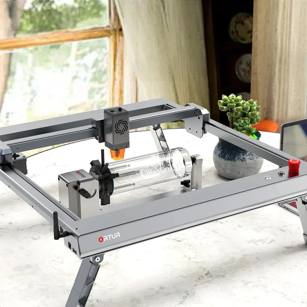Accesoriu gravator laser Ortur Y-axis Rotary Chuck — miniatură