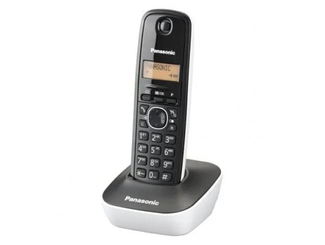 Telefon DECT alb/negru, KX-TG1611FXW, Panasonic, "KX-TG1611FXW"