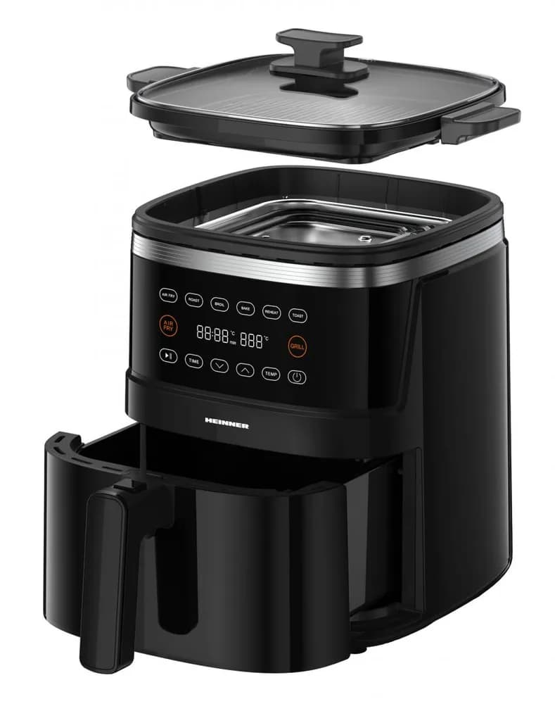 FRITEUZA CU AER CALD SI GRILL HEINNER VastCook HAFG-B5BK2600 — miniatură