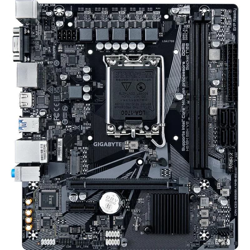 Placa de baza Gigabyte H610M S2H V2, Socket 1700, DDR5, Micro-ATX — miniatură