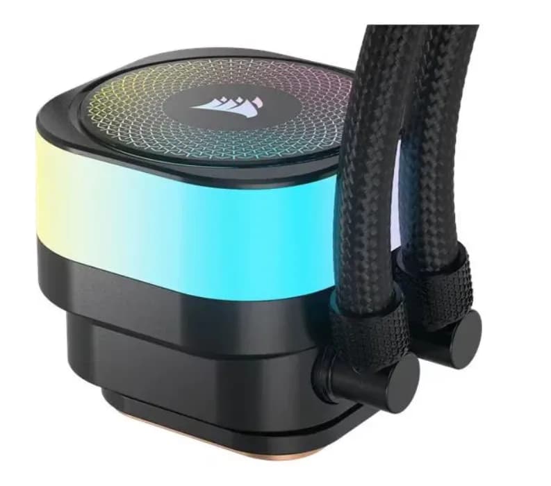 Cooler Procesor CORSAIR iCUE LINK TITAN RX RGB, Lichid, 14 cm, 2 ventilatoare, aRGB — miniatură