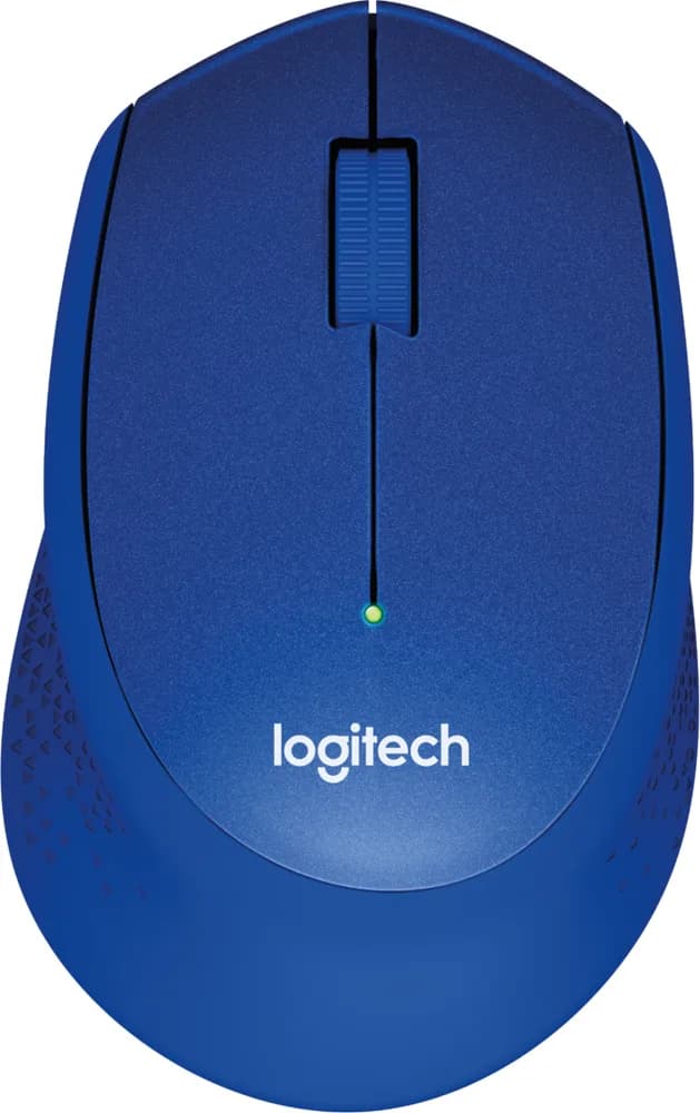 MOUSE LOGITECH, "M330 Silent", PC sau NB, wireless, 2.4GHz, optic, 1000 dpi, butoane/scroll 3/1, albastru, "910-004910"