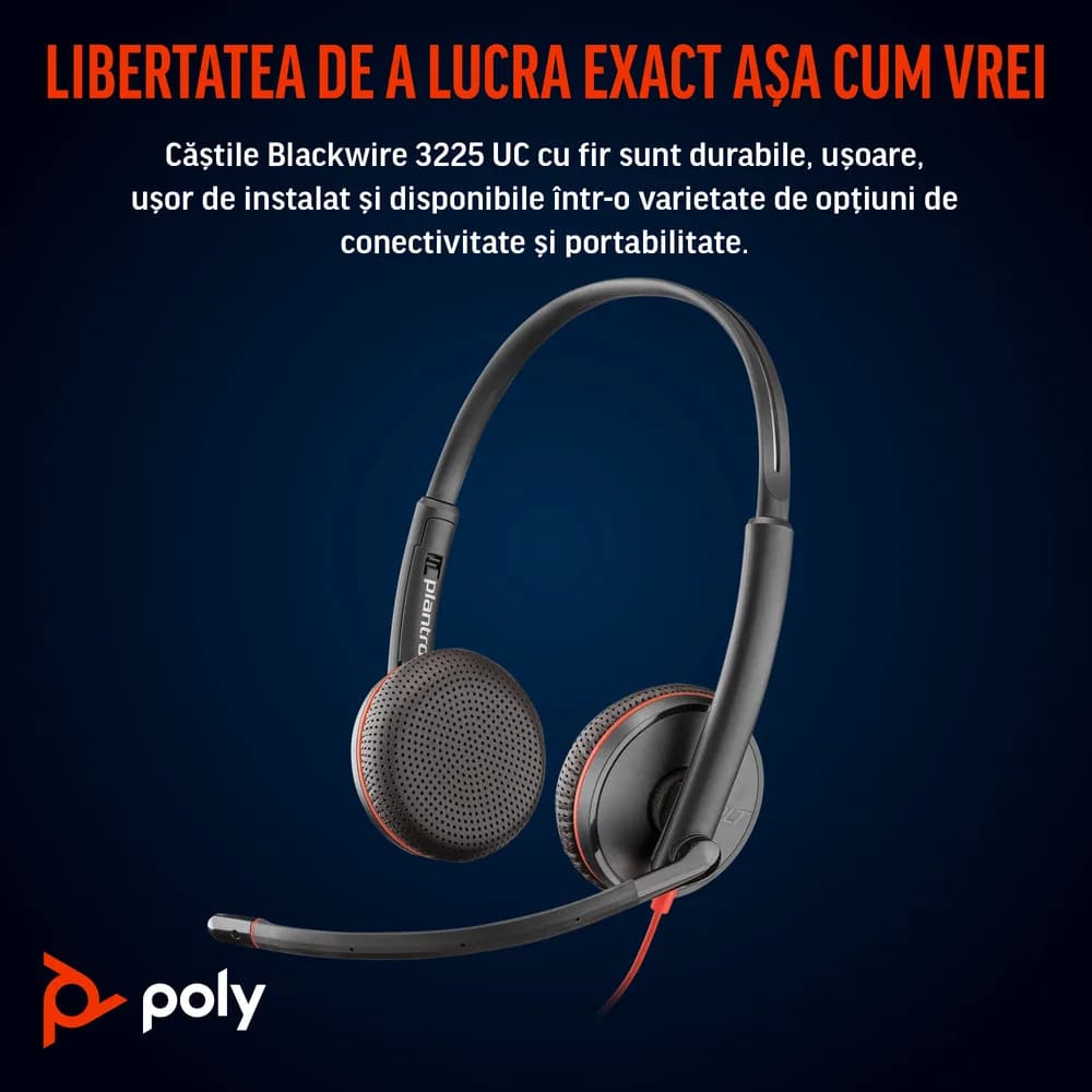 Poly BW 3225 USB-C HS +3.5mmP +USB-C/A"8X229AA" — miniatură