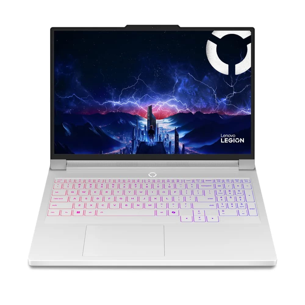 Gaming 16 Legion Pro 7 16IAX10H, WQXGA OLED 240Hz G-Sync, Procesor Intel® CoreTM Ultra 9 290HX Plus, 32GB DDR5 CSODIMM, 1TB SSD, GeForce RTX 5080 16GB, No OS, Glacier White, 3Yr Onsite Premium Care "83F500R9RM"