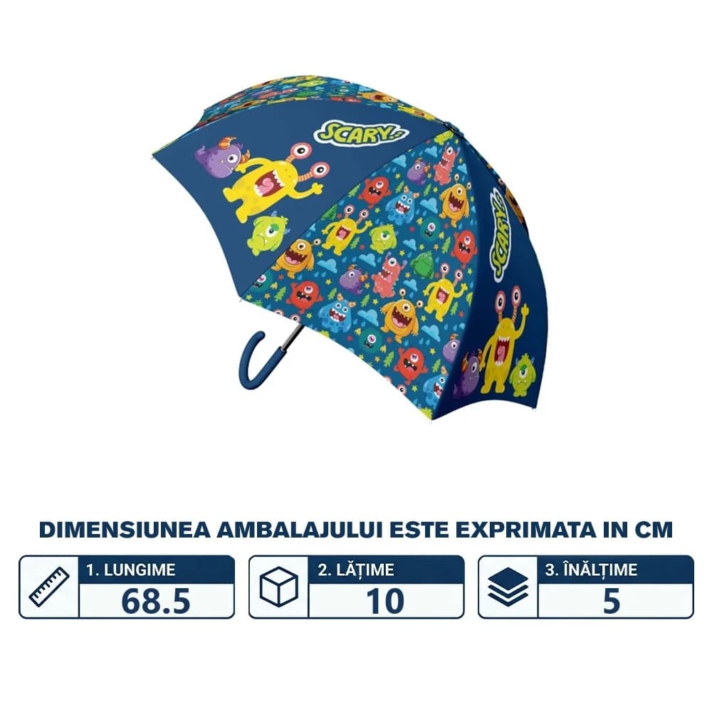 Umbrela copii, SCARY, 48.5 cm - S-COOL — miniatură