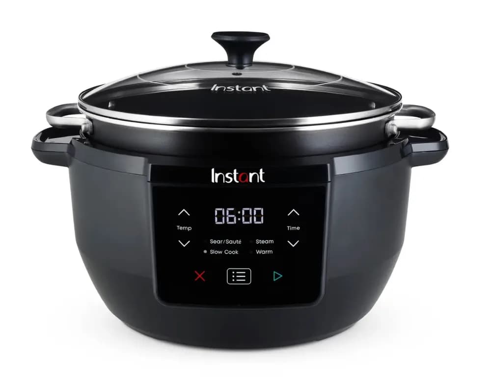 Slow Cooker Instant Pot, 800W, Capacitate 7.1L, Keep Warm, 4 in 1, control digital, Negru