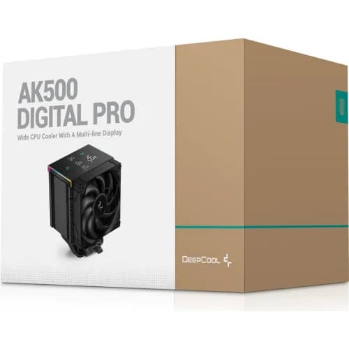 COOLER DeepCool "AK500 DIGITAL PRO" skt. Intel si AMD, racire cu aer, vent. 120mm, 500 - 1750 rpm, 5 heatpipes, inaltime 162mm, afisaj digital,"R-AK500-BKAPMN-G" — miniatură