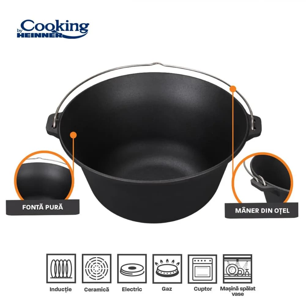 CEAUN DIN FONTA PURA 41X19.5 CM, 16L, COOKING BY HEINNER — miniatură