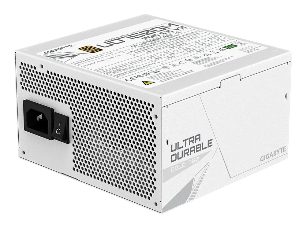 Sursa GIGABYTE GP-UD750GM PG5 ICE, Full Modulara, 750W, 80 Plus Gold, ATX, Alb "GP-UD750GM PG5 ICE" — miniatură