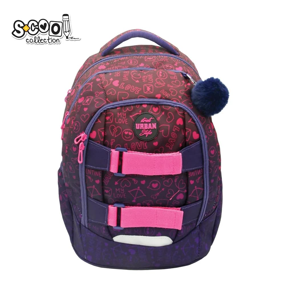 Ghiozdan anatomic URBAN, 43x29x22 cm, SYMBOLS - S-COOL