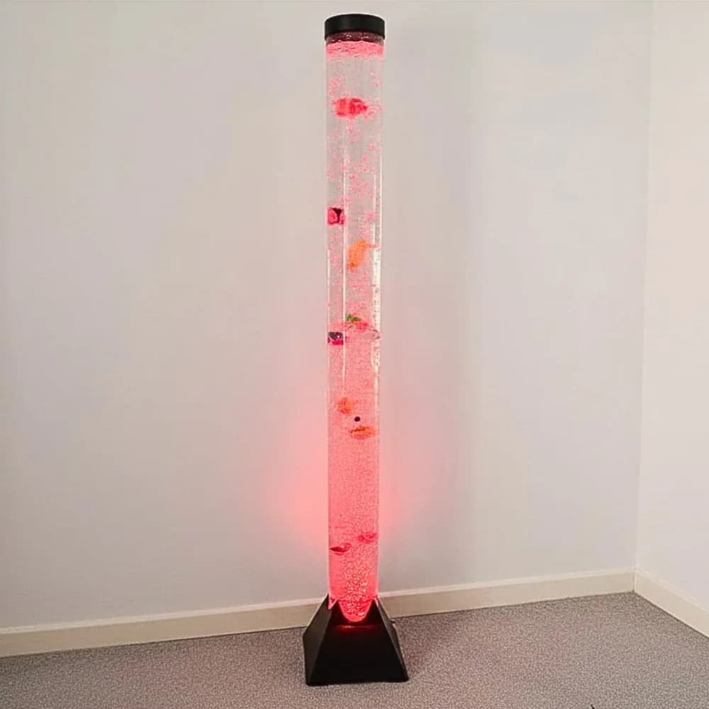 Tub cu Bule 120cm cu Telecomandă (Rotund cu Bază Pătrată Neagră) — miniatură
