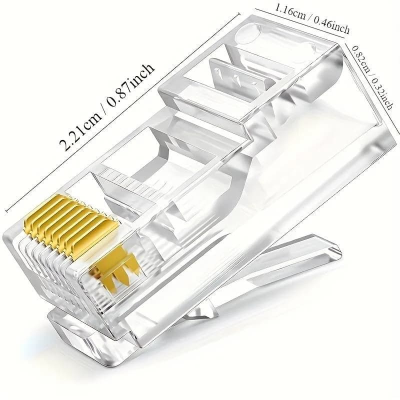 Mufa RJ45 UTP cat.6A passthrough (100 buc) - EMTEX "EMT-PR6A-UTP"