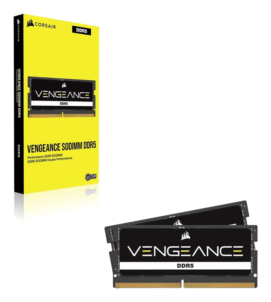Memorie Notebook Corsair SODIMM, DDR5, 32GB, 5600MHz, C48, Negru, Vengeance "CMSX32GX5M1A5600C48" — miniatură