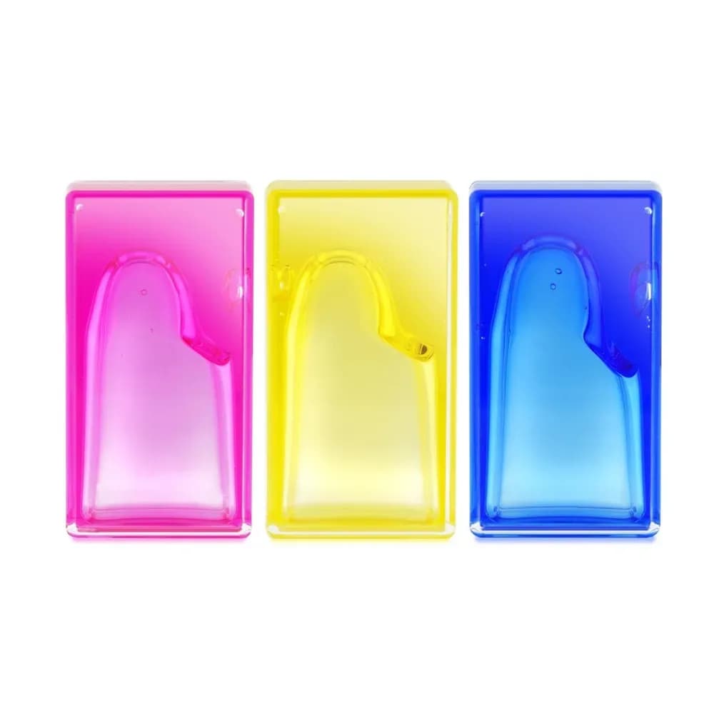 Tuburi cu gel curgator de framantat (3x dreptunghi) mov, galben, roz — miniatură