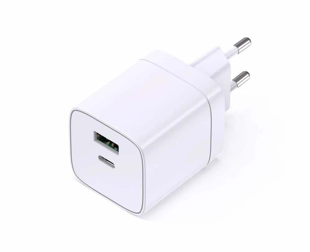 INCARCATOR SERIOUX 45W USB-C & USB-A de perete, USB-C: 5V/3A, 9V/3A, 12V/3A, 15V/3A, 20V/2,25A (45W) PPS: 3,3-11V/4,05A (45W), USB-A: 5V/3A, 9V/2A, 12V/1,5A (18W) USB-C+USB-A: 30W+12W=42W max. — miniatură
