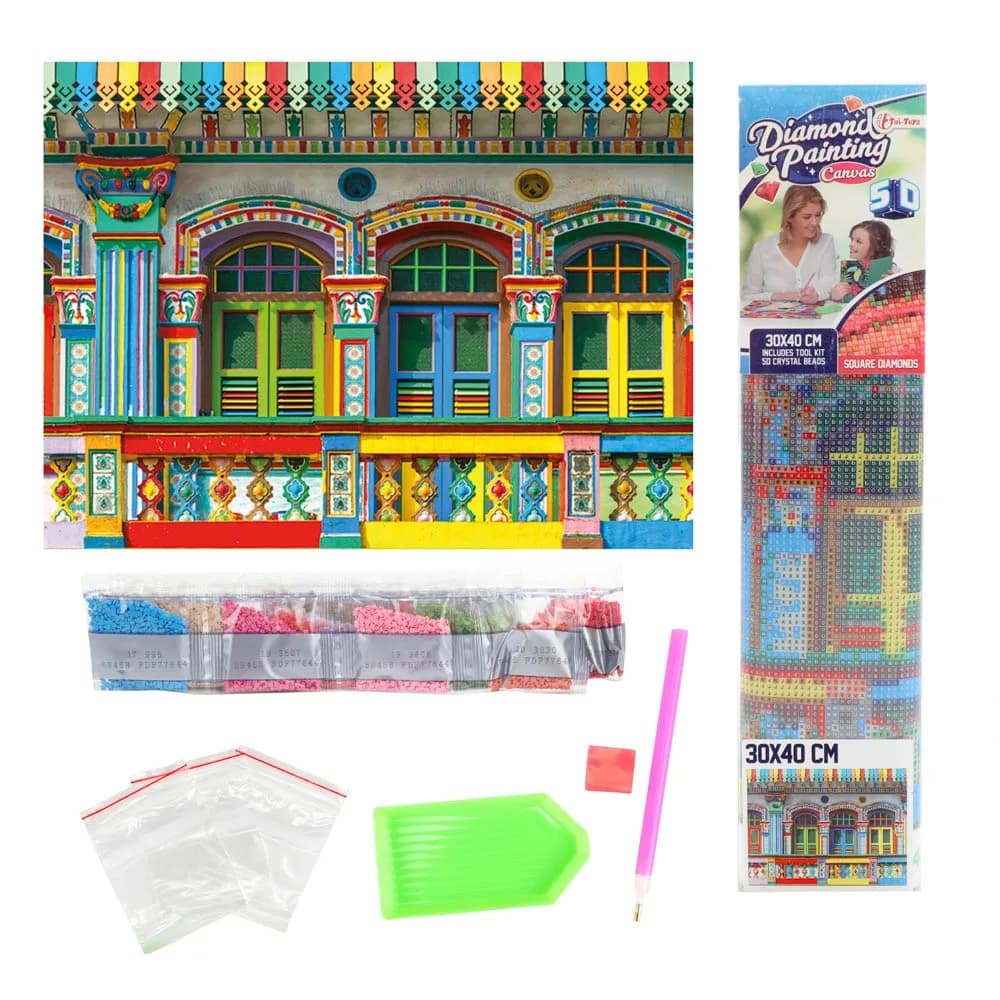 Set creatie cu diamante, 30x40 cm - Toi-Toys — miniatură