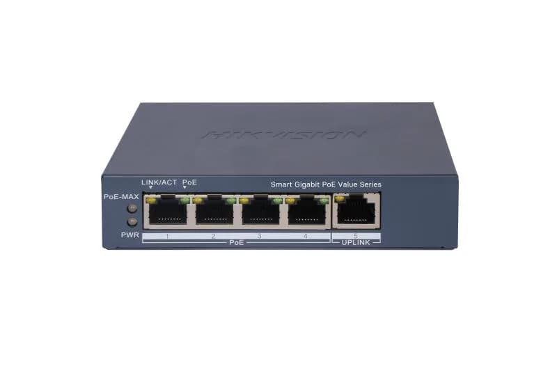 SWITCH MANAGED, 4 GIGABIT POE "DS-3E1505P-EI/M"