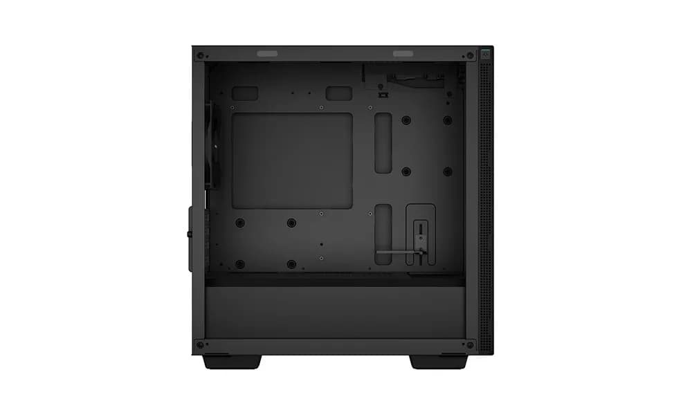 CARCASA DEEPCOOL CH370, Micro ATX, fara sursa, sticla securizata, 1 x 120mm fan, USB 3.0 x 2, Jack 3.5mm x 1, black, "R-CH370-BKNAM1-G-1" — miniatură