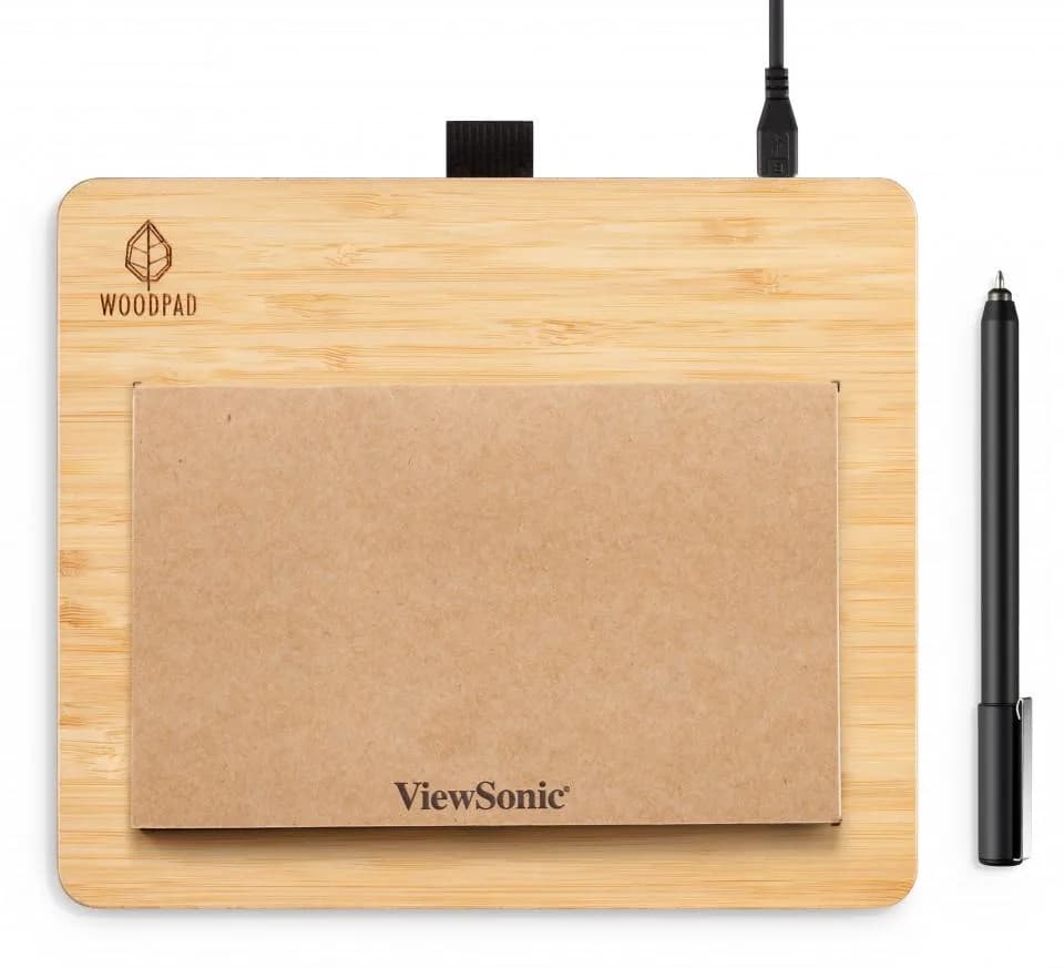 Tableta Grafica VIEWSONIC PF0730-I0WW, USB, lemn — miniatură