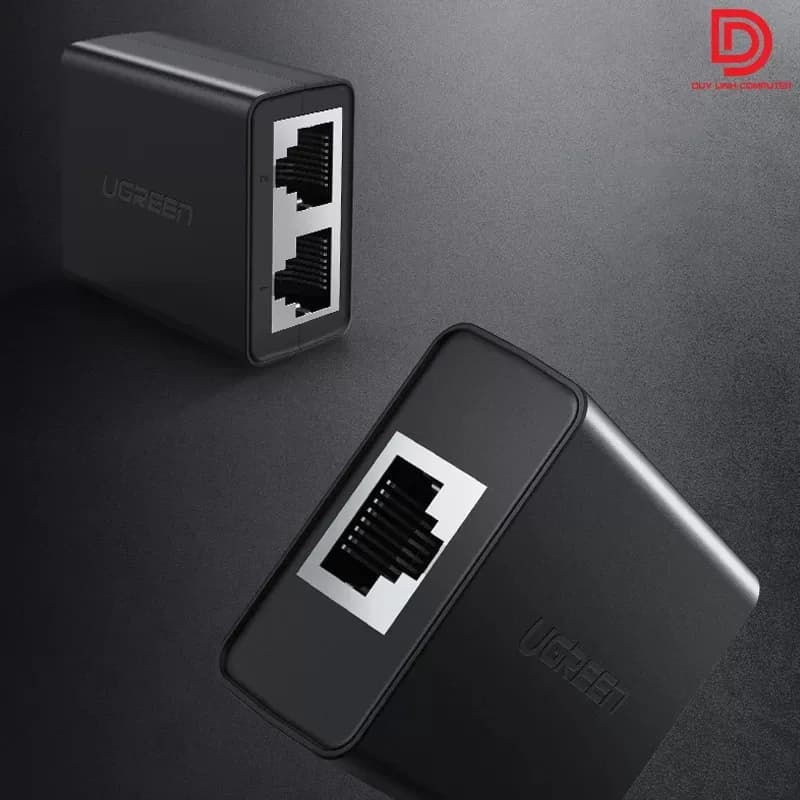 SPLITTER RJ-45 Ugreen, "CM210" pt. cablu UTP, Cat5, 1 x RJ-45 (M) la 2 x RJ-45 (M) , setul contine 2 buc, viteza maxima 100 Mbps, material plastic, negru "50923" - 6957303859238 — miniatură