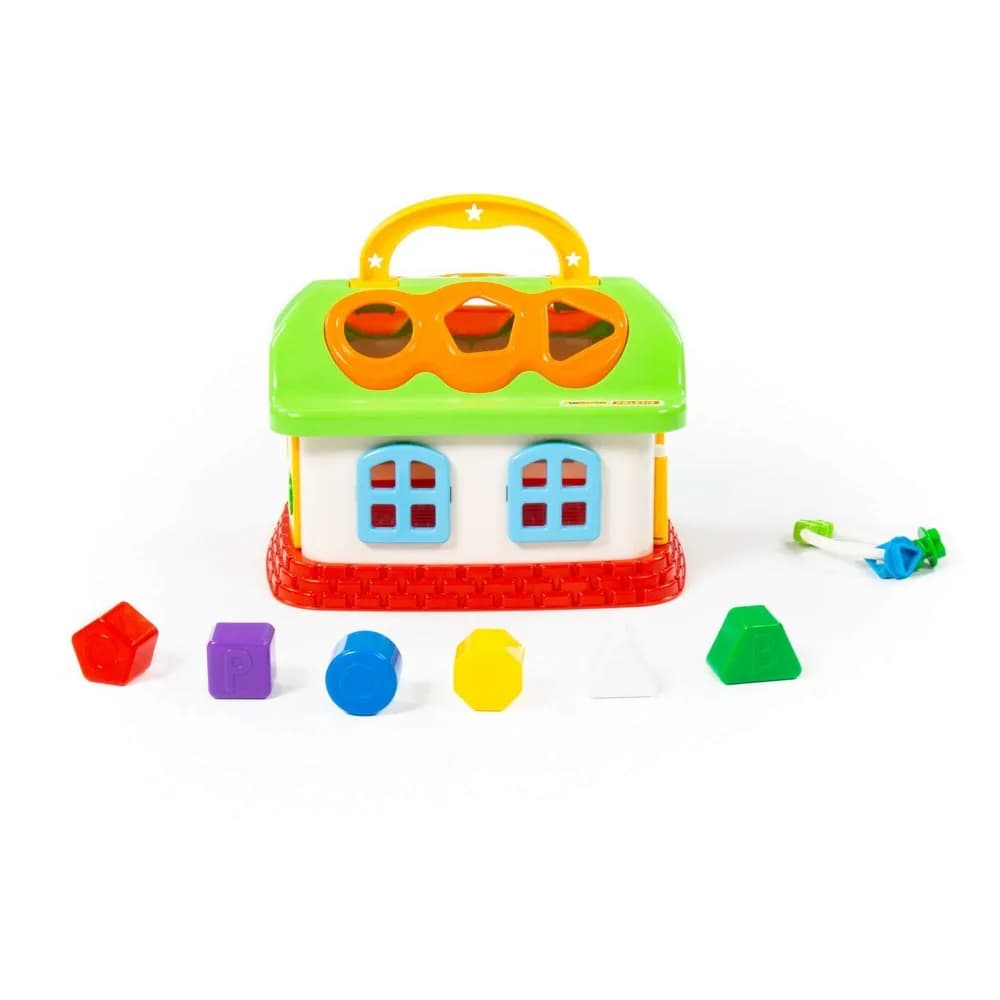 Casuta educativa + forme, 23x18x16 cm, Wader — miniatură