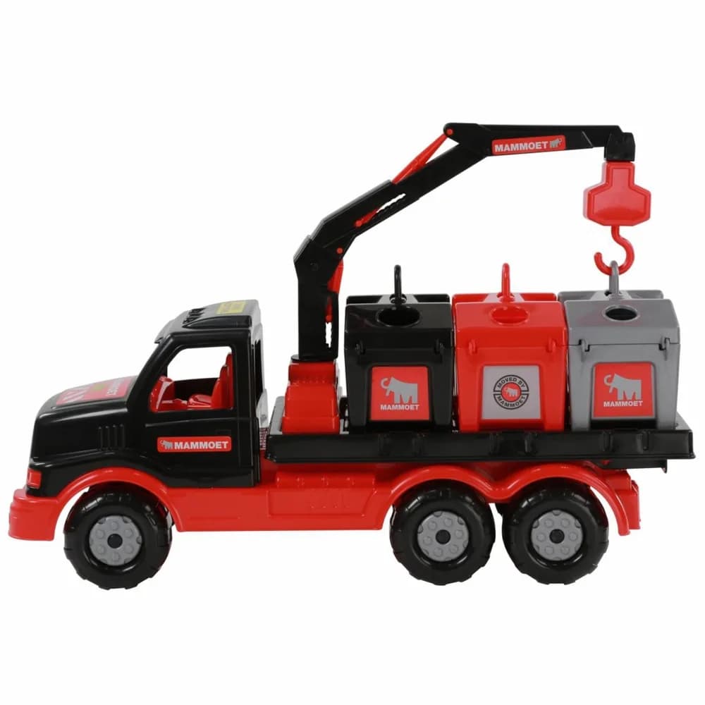 Camion salubrizare+pubele - Mammoet, 47x18x23 cm, Polesie — miniatură