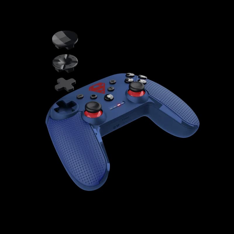 Controller wireless Trust GXT 542 Muta, material ABS, 15 butoane, compatibil cu pc, laptop, consola gaming, smartphone, tableta, albastru