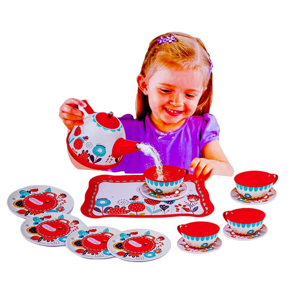 Set ceainic, 15 piese — miniatură