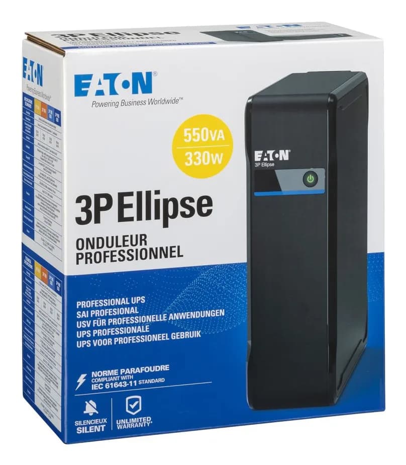 UPS TOWER 3P ELLIPSE 550VA/330W 3P550D EATON "3P550D" — miniatură