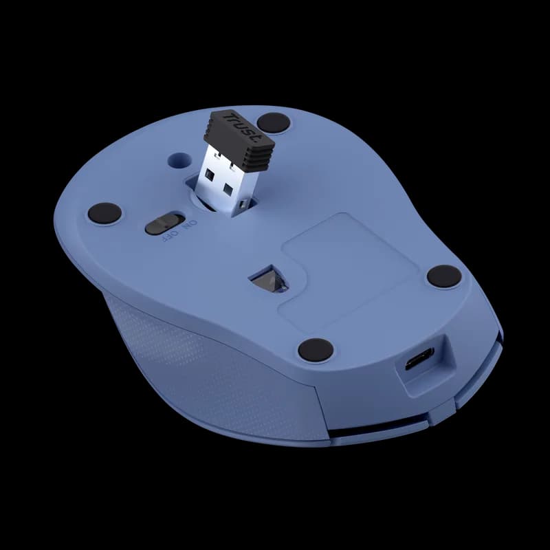 Mouse Wireless Trust Zaya, 1600 DPI, Albastru — miniatură