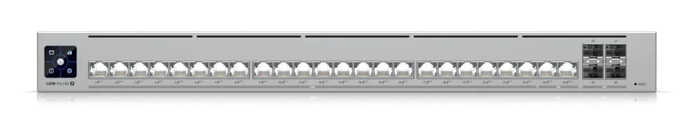NET SWITCH 24PORT 2.5GBE POE/POE USW-PRO-HD-24-POE UBIQUITI "USW-PRO-HD-24-POE" — miniatură