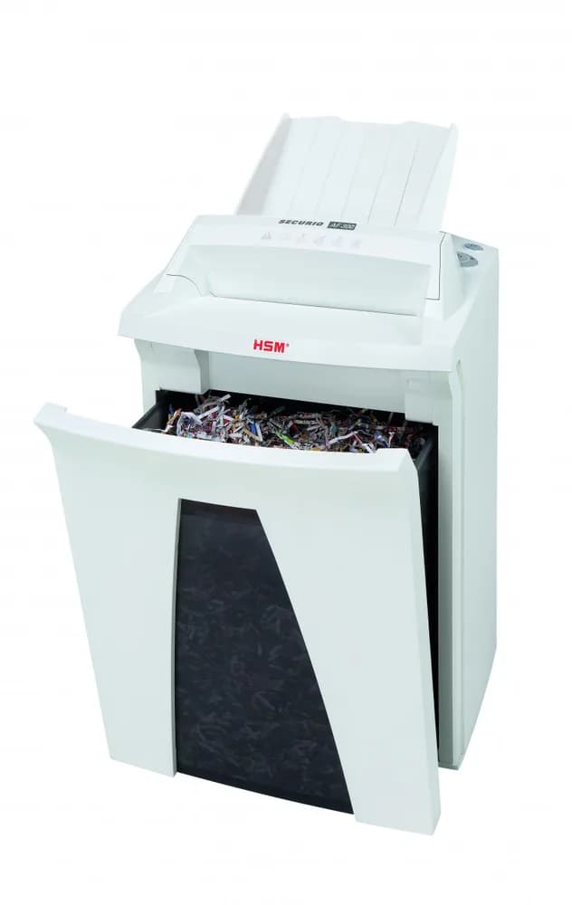 Distrugator documente automat HSM Securio AF300, 12-14 coli, cross cut (4.5 x 30mm), securitate 4 "H-2093121" — miniatură