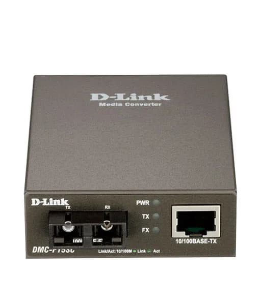 MEDIA CONVERTOR D-LINK, RJ45 10/100Base-TX la 100Base-FX SC Single-Mode Media Converter (15 km) "DMC-F15SC"