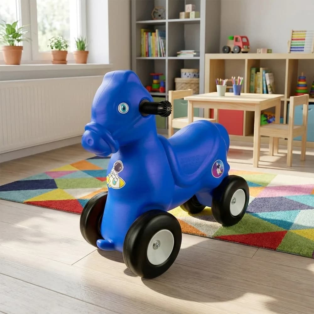 Calut cu roti, albastru - ROBENTOYS — miniatură