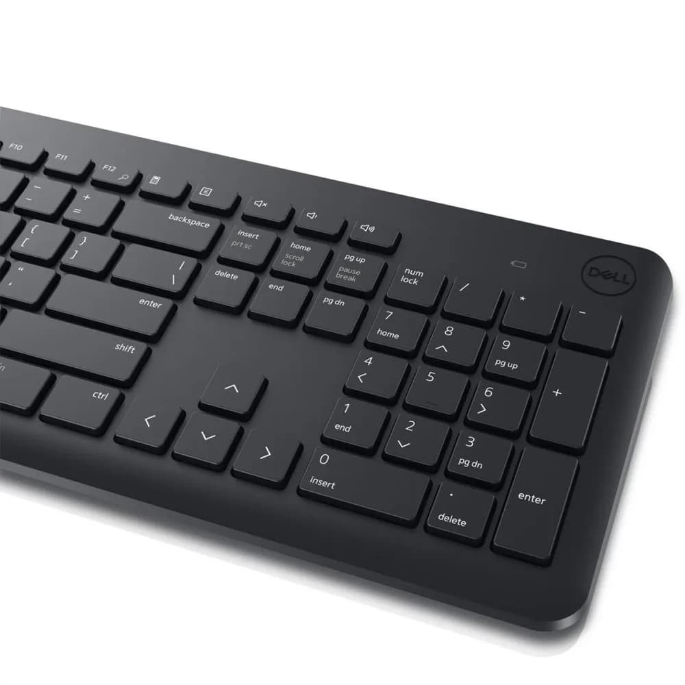 Kit Wireless tastatura si mouse Dell KM3322W, taste numerice, Negru — miniatură