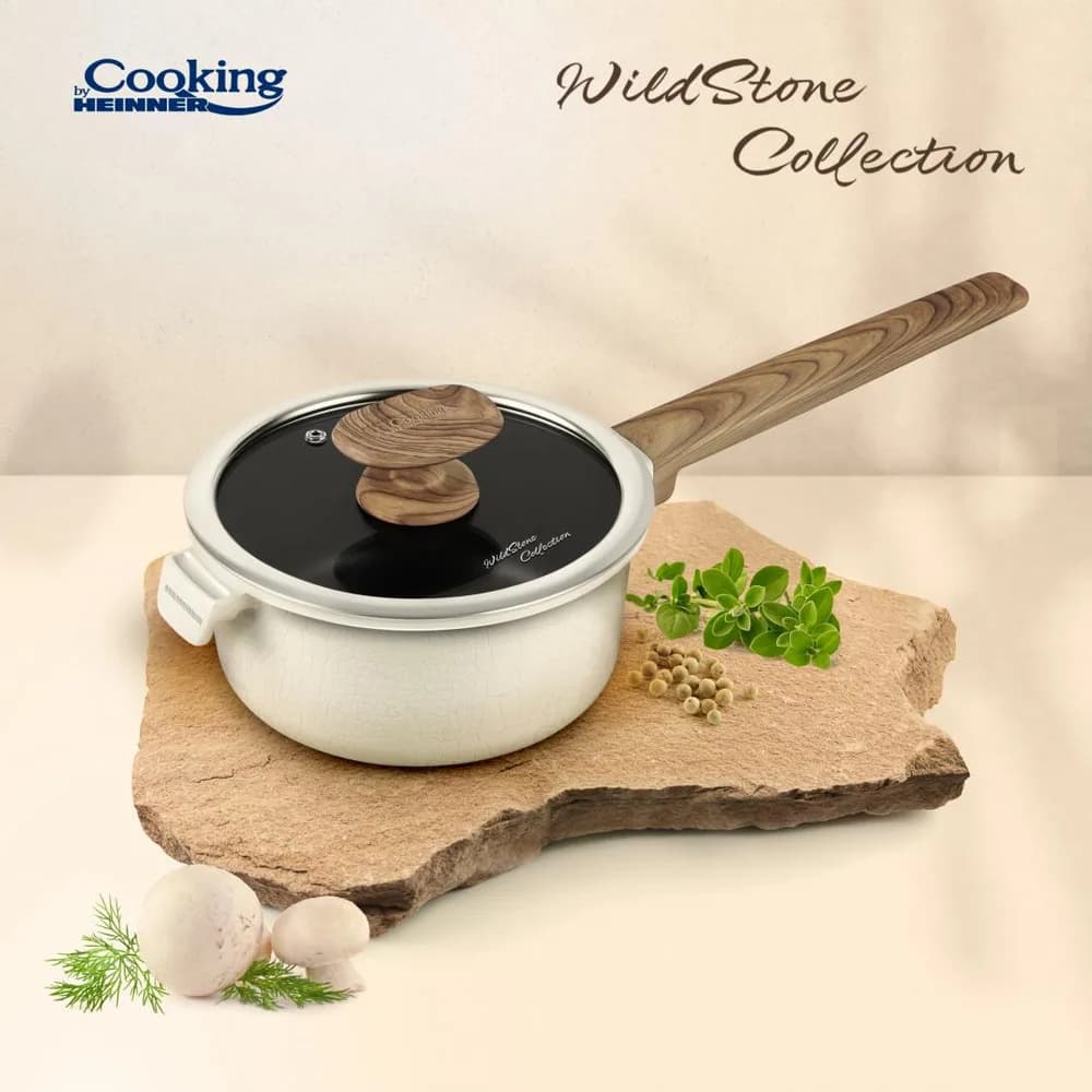 CASEROLA ALUMINIU+CAPAC 18x9 CM, WILD STONE, COOKING BY HEINNER — miniatură
