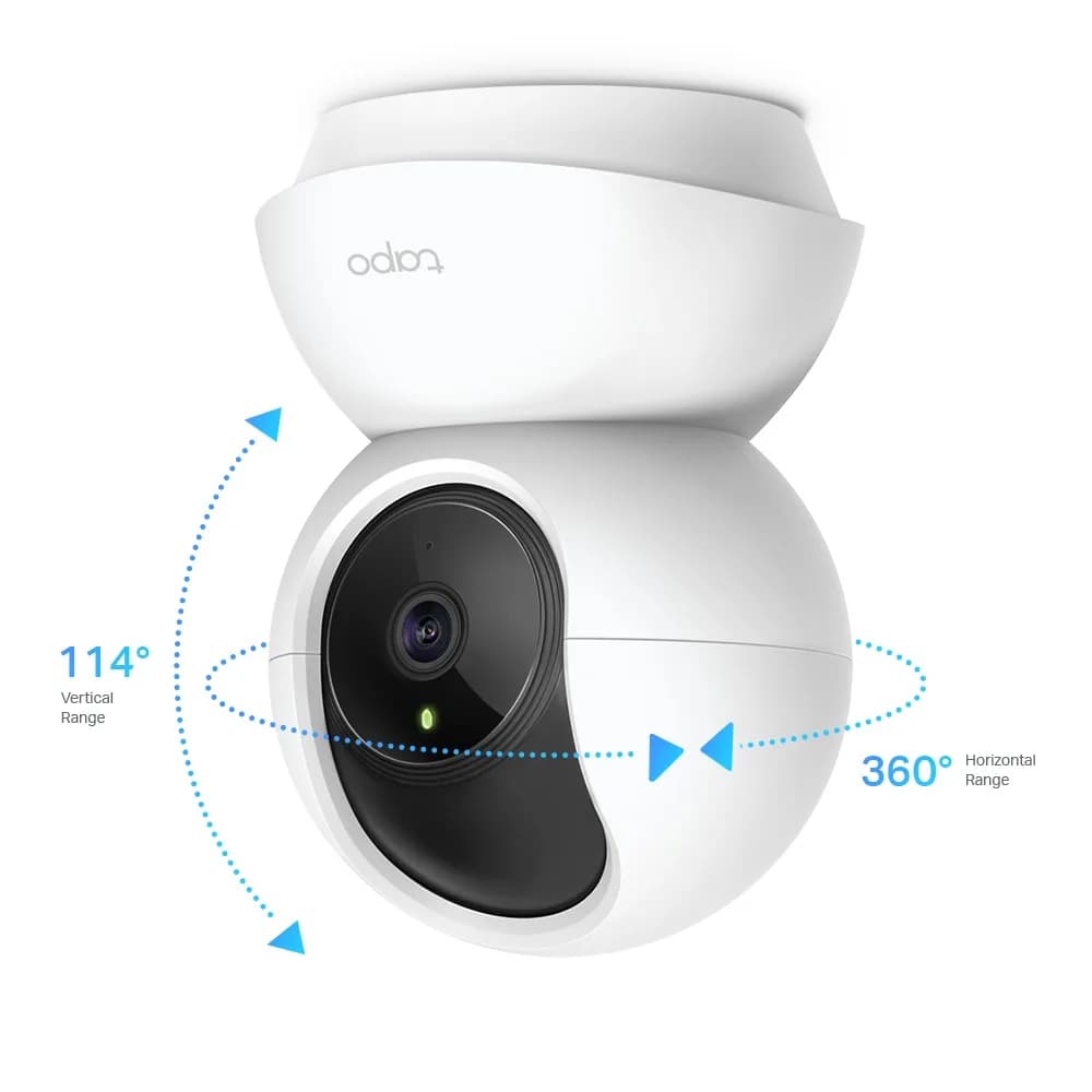 CAMERA IP TP-LINK, wireless, cube, pt. interior, dist. IR 9 m, tip lentila fixa 4 mm, 2 Mpx, microfon, carcasa plastic, slot SD card, "Tapo C200" — miniatură