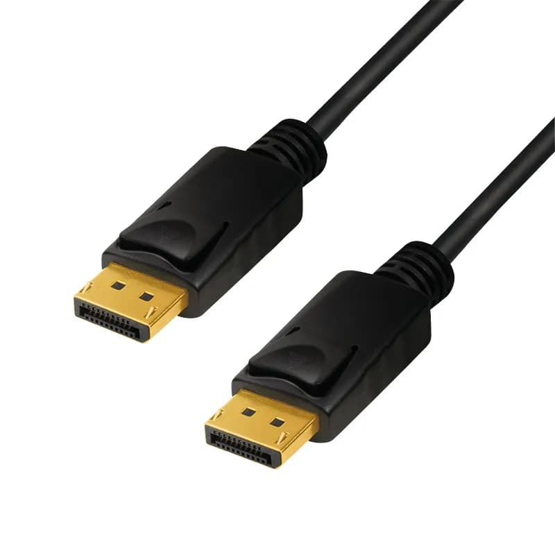 CABLU video LOGILINK, DisplayPort (T) la DisplayPort (T), 1m, conectori auriti, rezolutie maxima 8K (7680 x 4320) la 60 Hz, negru, "CV0119"